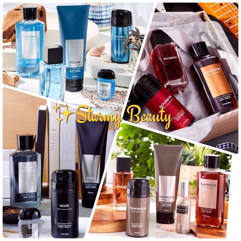 เจลอาบน้ำ และโลชั่นบำรุงผิวผู้ชาย  Bath & Body Works  Signature Men's Collection  ดูแลผิว สร้างเสน่ห์ตัวหอมมั่นใจตลอดวัน