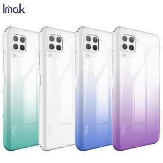 Imak Airbag Casing Huawei Nova 7i / Nova 6 SE Colorful Gradient Soft TPU Case Huawei P40 Lite Clear Silicone Shockproof Cover