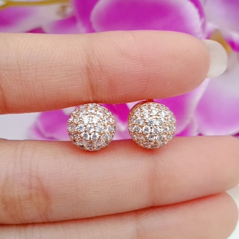 Xuping jewelry ต่างหูผู้หญิง ดาวชุบทอง+