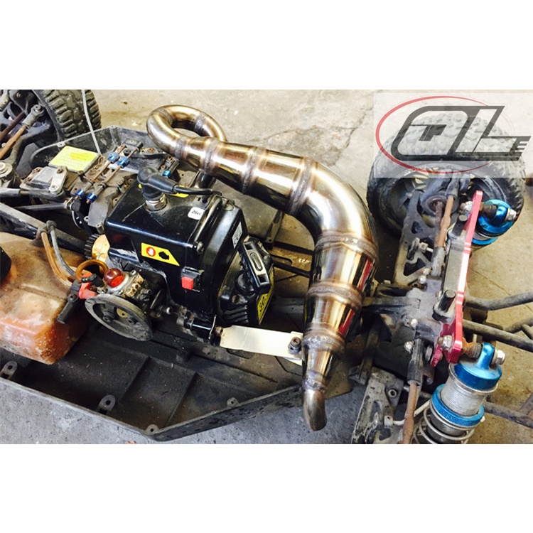 High torque pop sound exhaust pipe Power lift exhaust pipe for Losi 5iveT Rovan LT KMX2 DTT