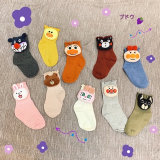 🌈พร้อมส่ง::ถุงเท้าข้อยาวติดตุ๊กตา น่ารักมากๆ 1-3 ปี
