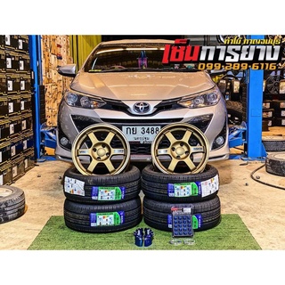 แม็กซ์​ TE37​ ขอบ15​ + ยาง195/50​R15, 195/55R15