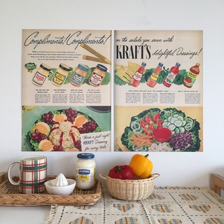 Poster - Kraft Salad Dressings, 1952