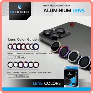 Hi-Shield กระจกติดเลนส์กล้อง Aluminium Lens แหวนติดเลนส์กล้อง สำหรับ iPhone13Mini,iphone13,iphone13pro,iphone13promax