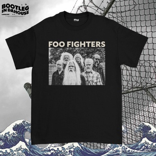 เสื้ เสื้อยืด พิมพ์ลาย OLD BAND Foo Fighters - OLD BAND Foo Fighters BAND สําหรับผู้ชายS-5XL