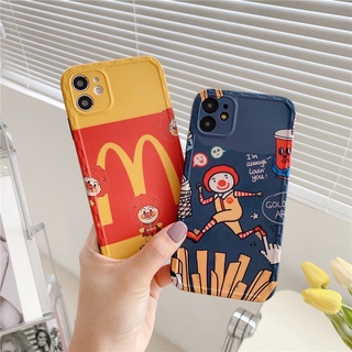 เคสซิลิโคน สําหรับ iPhone 14 Pro Max iPhone 13 Pro Max iPhone 12 Pro Max iPhone 11 Cartoon แมคโดนัลด์ McDonalds โจ๊กเกอร์ Joker Silicone Case