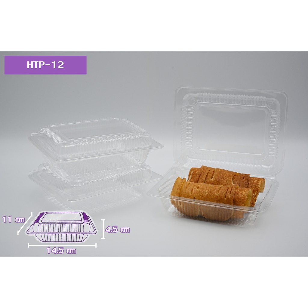[HTP-12] กล่องใส OPS ทรงเหลี่ยม ขนาด 11 x 14.5 x 4.5 ซม. (บรรจุ 100 ใบ/แพ็ค)