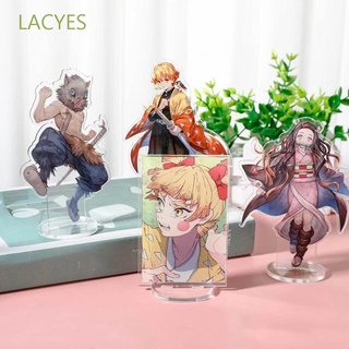 Lacyes Zenitsu Anime Demon Slayer Giyuu ขาตั้งอะคริลิคตั้งโต๊ะสําหรับตกแต่งบ้าน
