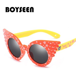 BOYSEEN ใหม่เด็กแว่นตาเด็ก polarized แว่นตากันแดดกรอบเด็กหญิงเด็กชายน่ารักแว่นตาแว่น UV400 3512