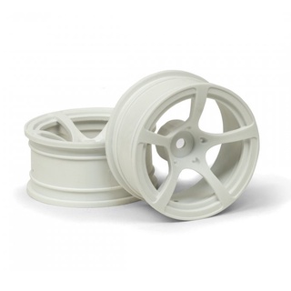 HPI 120205 R5 WHEELS WHITE (9MM OFFSET/2PCS)