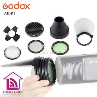 Godox AK-R1 Accessory Kit For Round Flash Head - ชุดอุปกรณ์ฟิวเตอร์ กับแฟลช Godox V1 , หัวแฟลช Godox H200R , EC200