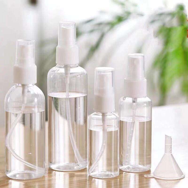 ขวดสเปรย์ขวด50ml 100ml PET ใสขวดสเปรย์พลาสติกเครื่องสำอางน้ำหอมแยกขวดฆ่าเชื้อแอลกอฮอล์สเปรย์หม้อ ราคา ถูกที่สุด ดีลบีเคเค แกลเลอรีภาพที่ 8