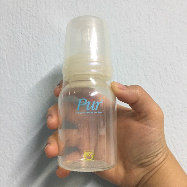 PTS ขวดนม  ขวดนมและจุกนม  คอแคบ 4 ออนซ์ Pur