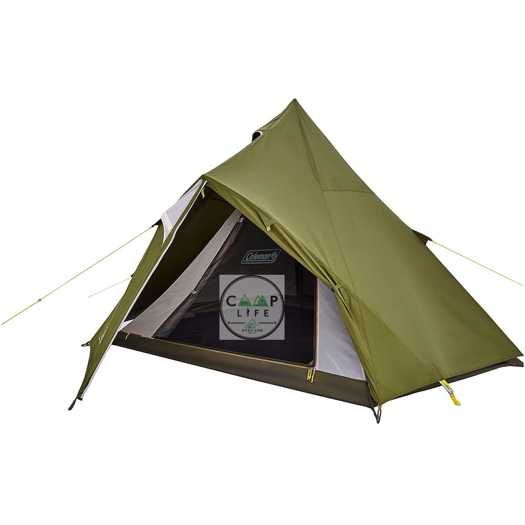 coleman​ x-cursion​ tepee​ 325​ Olive รุ่นใหม่ ( Text Fiber 2021 ) เต็นท์กระโจม​​ พร้อม​ส่ง​