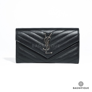 YSL SARAH WALLET BLACK SHW