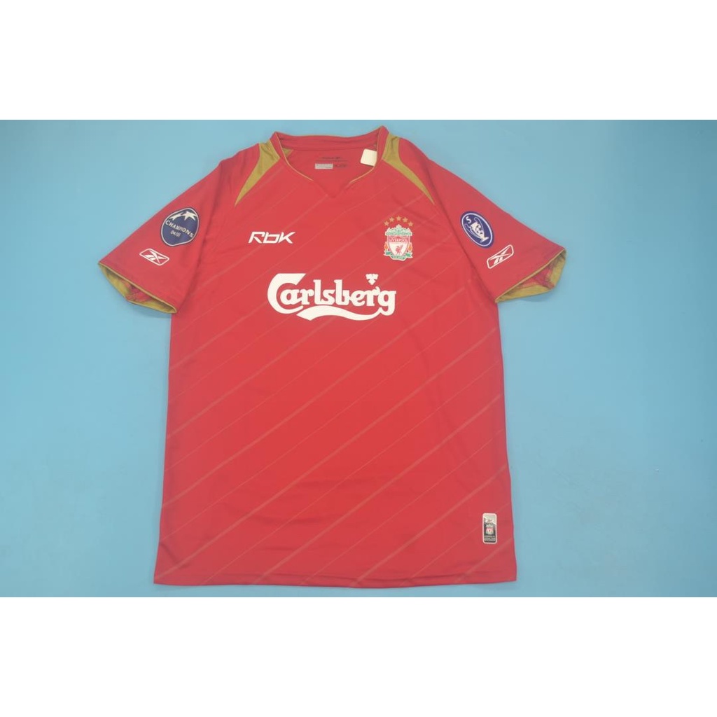 2005 2006 Liverpool Home Men Retro Soccer Jersey เสื้อผู้ชาย