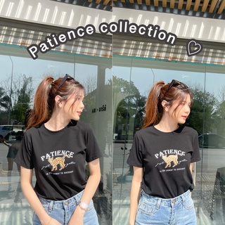 Jarika.shop - เสื้อยืดแขนสั้น ลายเสือ Patience ( พ14 )