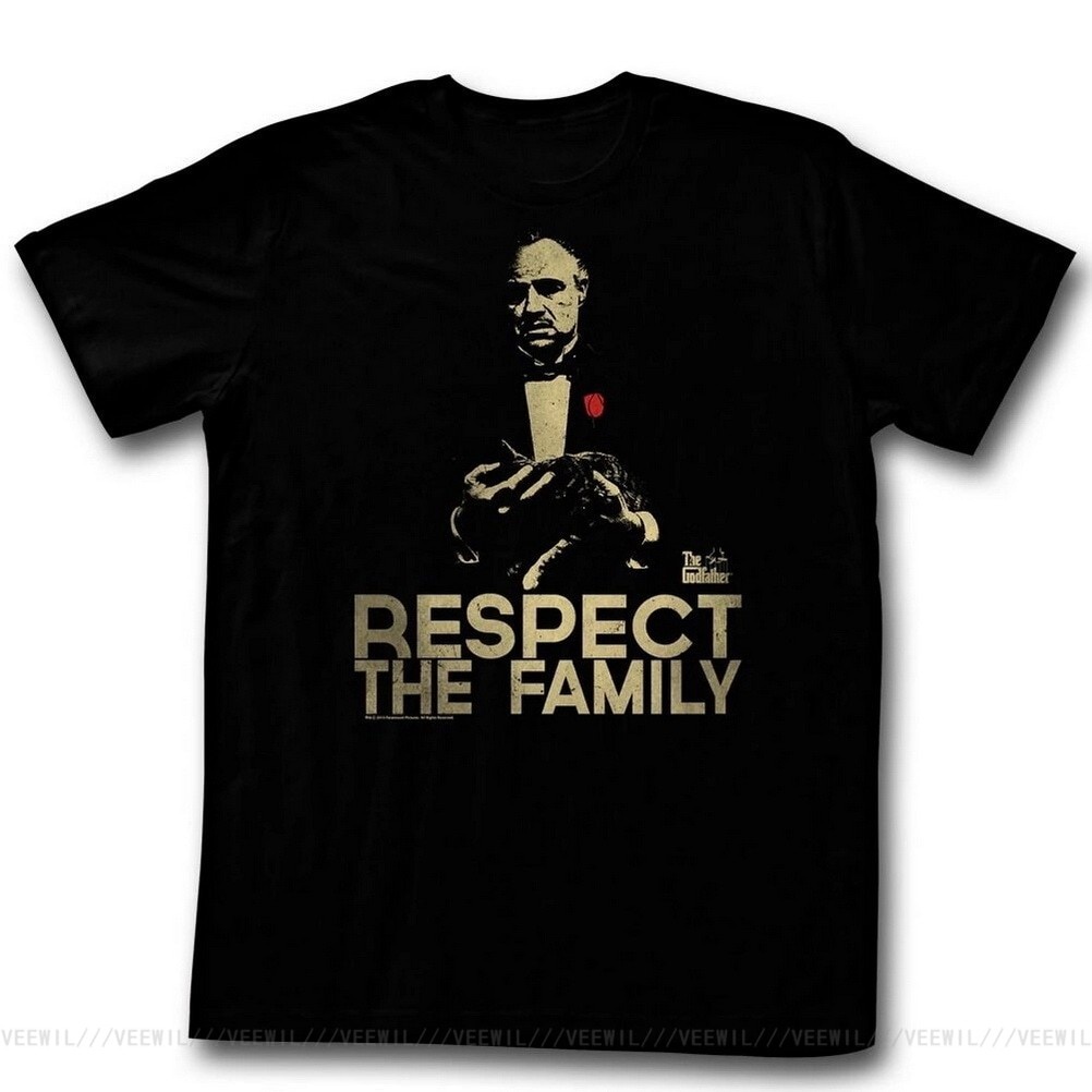 เสื้อยืด พิมพ์ลาย The Godfather Respect The Family Licensed สําหรับผู้ใหญ่ วัยกลางคน 2022