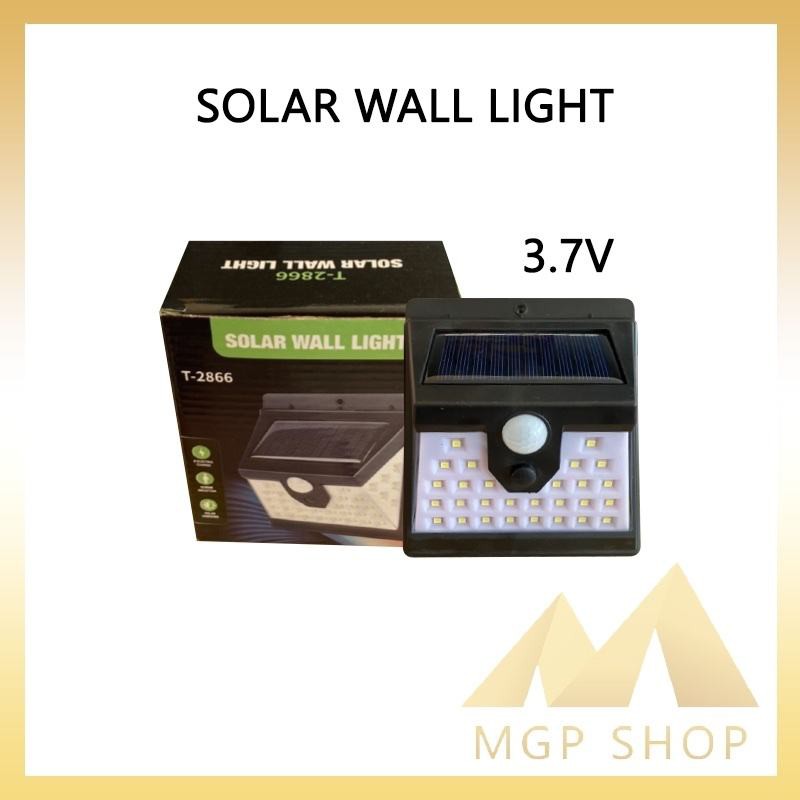 ไฟติดผนัง 100ดวง 40ดวง 30ดวง 20ดวง 3 โหมดSolar Powered LED Wall Light เซ็นเซอร์ ใช้พลังงานโซล่าเซล รุ่น SolarLight!!