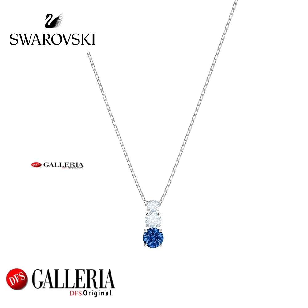 One year warranty Swarovski ATTRACT TRILOGY gemstone fashion necklace
