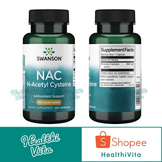 NAC N-Acetyl Cysteine 600 mg/cap : 100 caps ❌EXP 07/25