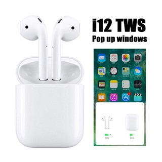 i12  Wireless Bluetooth Earphone, Smart Touch Stereo Earbud Headset With Charging Box For All Smart Phone