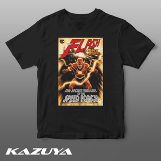 แขนสั้นcrew neckโปสเตอร์ภาพยนตร์  DV-0080 The Flash SuperHeroS-XXXXL