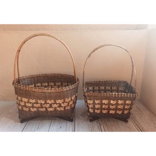กระเช้าใบตาล (Size : L) 10" ×13"