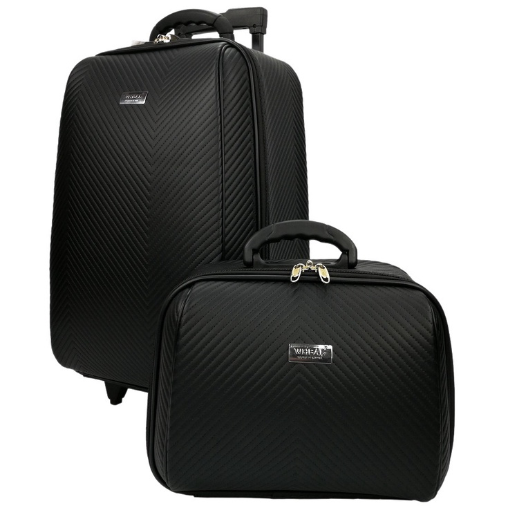 9889shop Wheal Luggage เซ็ทคู่ 20/14 นิ้ว กระเป๋าเดินทางล้อลากเซ็ท 2 ใบ ระบบรหัสล๊อค Snoopy Pink