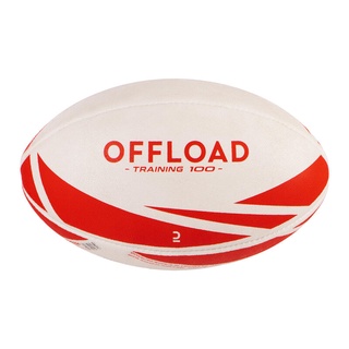 Decathlon OFFLOAD ลูกรักบี้รุ่น R300 เบอร์ 4 (สีแดง)