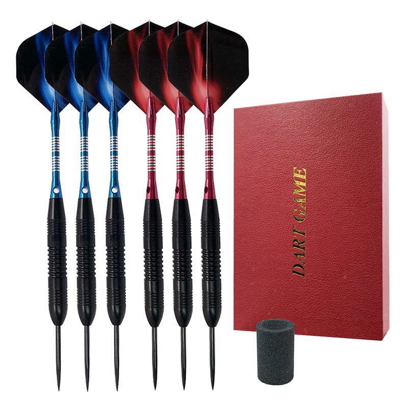 ลูกดอกปลายเหล็ก ลูกดอก 6CS Darts rofessional Set Darts Holder Darts