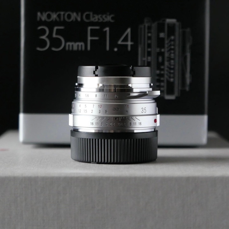 Voigtlander Nokton Classic 35mm f/1.4 MC VM Map Camera 25th-Anniversary Limited Edition Silver Chrome For Leica M-Mount