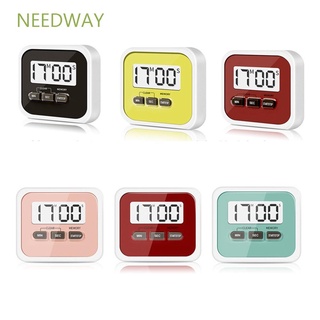 Needway นาฬิกาจับเวลาแม่เหล็กหน้าจอ Lcd สําหรับใช้ในการทําอาหารหลากสี