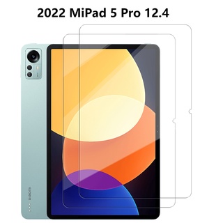 [2 แพ็ก] ฟิล์มกันรอยหน้าจอ กันรอยขีดข่วน กันรอยนิ้วมือ แบบนิ่ม สําหรับ Xiaomi Pad 5 pro 12.4 นิ้ว Xiaomi Pad 5pro