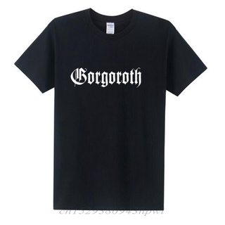 ถูกสุดๆGorgoroth เสื้อยืดพิมพ์ลาย Death Heavy Metal Punk Rap Twilight Of The Idols สําหรับผู้ชายสีดํารหัสเต็ม