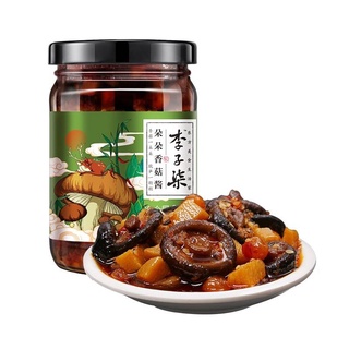 李子柒朵朵香菇酱蘸料调料拌饭辣酱冬 น้ำพริกเห็ดหอมหน่อไม้ ตราหลีจื่อชี ขนาด 220 กรัม