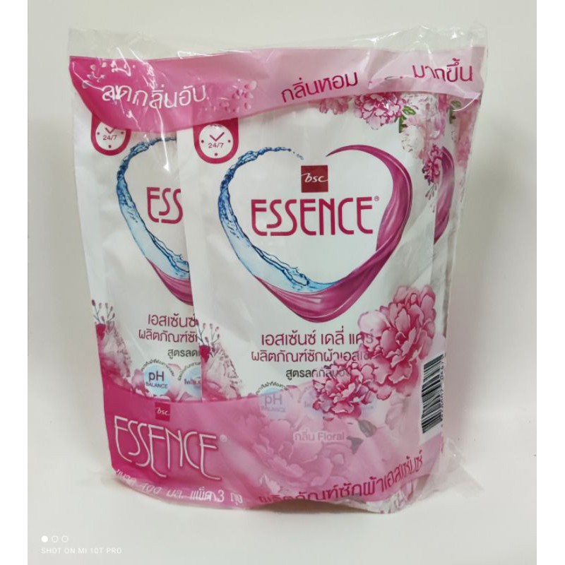 เอสเซ้นส์ถุงเติม(400mlx3ถุง)แพคเก็ตใหม่มีให้เลือก3กลิ่นชมพูกลิ่นfloralถุงม่วงกลิ่น blossomถุงเขียวอ่อนกลิ่น impressions