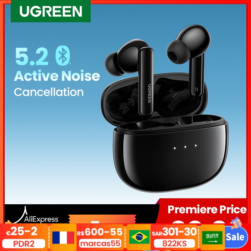 Ugreen Hitune T Tws Wireless Earbuds Active Noise Cancelling Bluetooth Earphones Anc