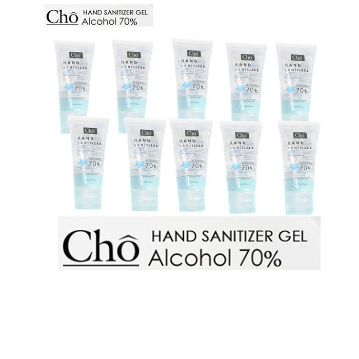(10 หลอด) Cho เจลแอลกอฮอล์ 70%v/v hand satinizer บรรจุ 30ml