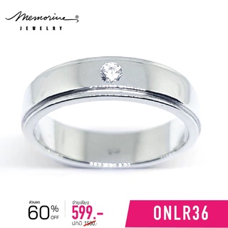 Memorine Jewelry แหวนเงินแท้ 925 ฝังเพชรสวิส (CZ) : ONLR36