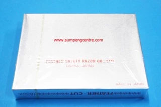 ใบมีดโกนขนนก คมเดียว "ของญี่ปุ่นแท้ 100%" (120 ใบมีด), Feather Hair Cut Razor Blades