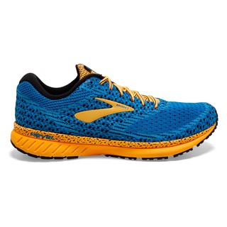 Brooks Revel 3 รองเท้าวิ่งถนน ผู้ชาย สีน้ำเงินส้ม แบบหน้าปกติ