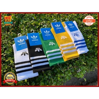 สุดคุ้ม!! ลดพิเศษ 70% !! ถุงเท้ากีฬา ถุงเท้าแฟชั่น Adidas Originals adicolor Trefoil sock