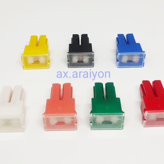 ฟิวส์รถยนต์ ฟิวส์เมนเมีย ร่องลึก  20A 30A 40A 50A 60A 80A 100A 120A 1ตัว