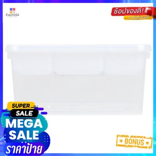 กล่องล็อกพร้อมถาด STACKO 59341 19.5x29x14 ซม.STORAGE BOX STACKO 59341 19.5X29X14CM CLEAR