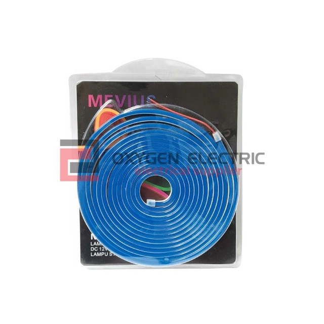 Mevius นีออนยืดหยุ่น 220V สีฟ้า