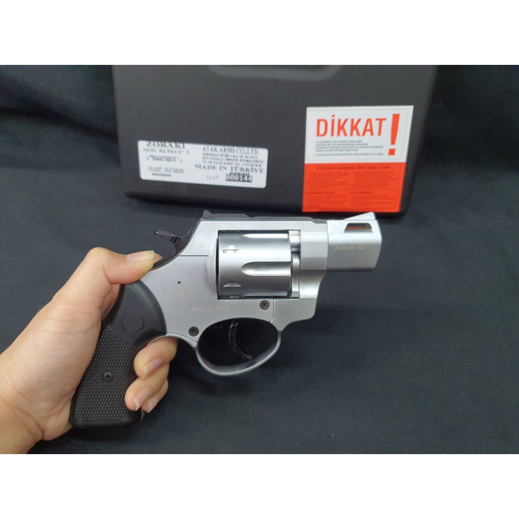 แบงค์กัน ZORAKI R1 R2 2 นิ้ว เงินด้าน แถมฟรี ลูก 12 นัด 9 mm p.a.k ใช้ ...