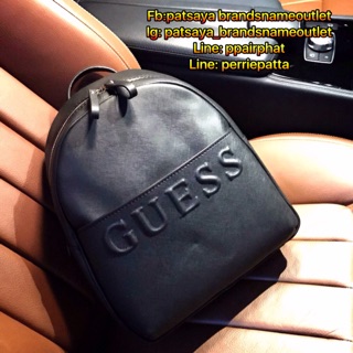 ห้ามพลาด! GUESS WOMANS BACKPACK แท้💯outlet กระเป๋าเป้ขนาดกำลังดีวัสดุหนัง Saffiano