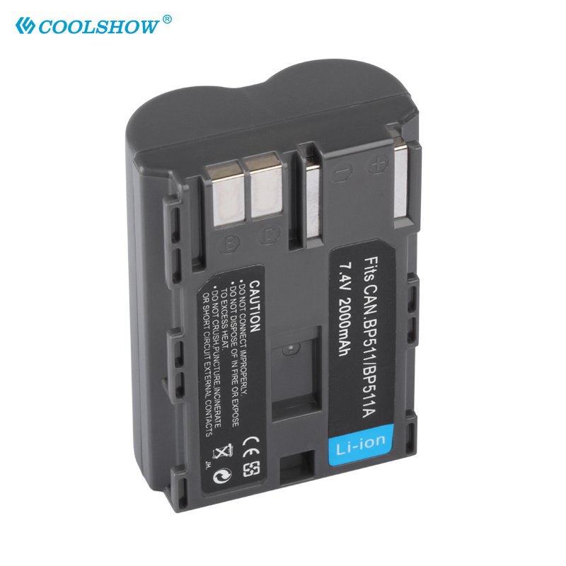 Canon BP-511a batteria 1390 MAh per EOS 5D 50D 40D 30D 20D 10D D30 300D ecc