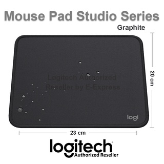 Logitech Mouse Pad Studio Series แผ่นรองเมาส์ สีดำ ของแท้ (Graphite)